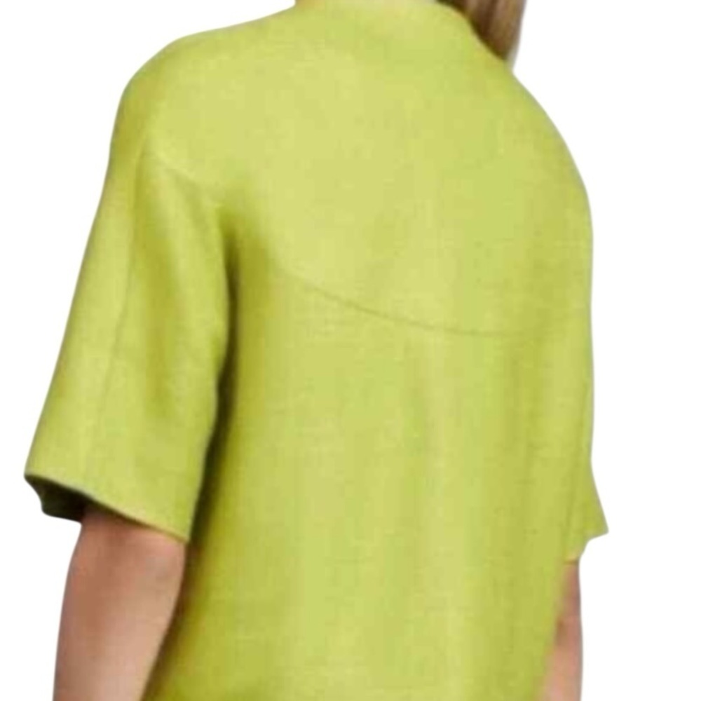Kate Spade NY Lime Green Cropped Micah open front jacket - Picture 3 of 12